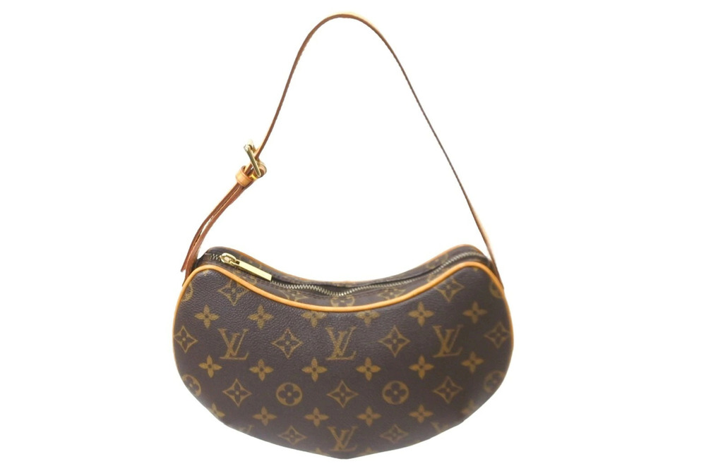 Louis Vuitton shoulder bag Pochette Croissant Monogram Brown Gold